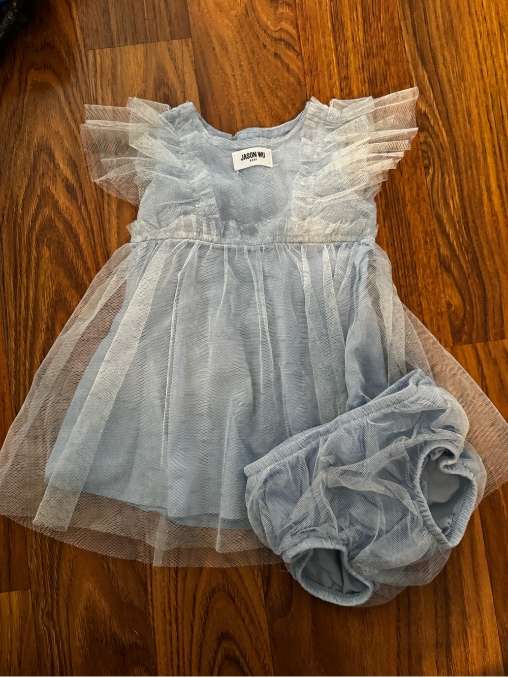 Jason Wu Light Blue Tulle Dress with Matching Bloomers